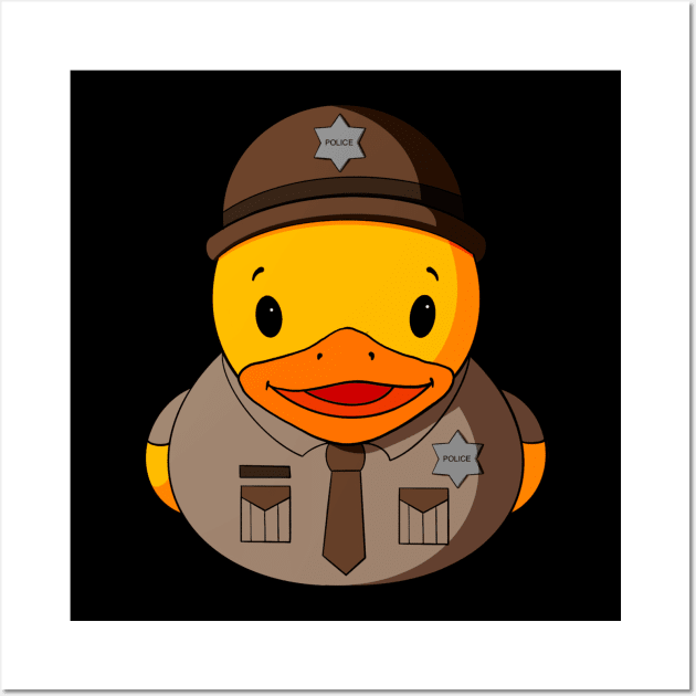 Police Rubber Duck Wall Art by Alisha Ober Designs